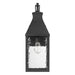 Exterior Wall Sconce Thesis 207759A Glencrest 23 inch 1 light Textured Black Exterior Wall Sconce with Clear Water Glass THESIS