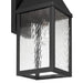 Exterior Wall Sconce Thesis 207759A Glencrest 23 inch 1 light Textured Black Exterior Wall Sconce with Clear Water Glass THESIS