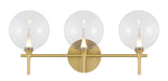 Eurofase 48913-010 Iissa 3-Light Gold LED Vanity Light