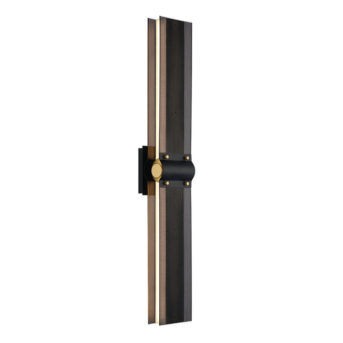 Eurofase 42711-018 Admiral 31" Gold-Black Mix LED Outdoor Wall Light