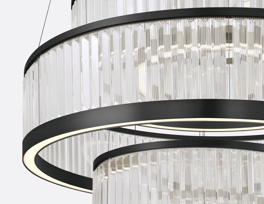 Eurofase 49350-029 Empra 47" Matte Black LED Chandelier