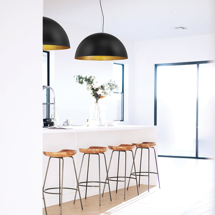 Eurofase 37224-028 Laverton 36" Gold-Black Mix LED Chandelier
