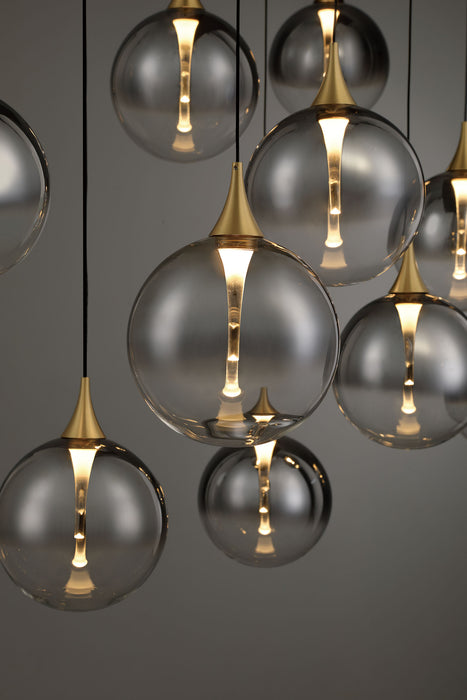 Eurofase 48932-028 Iissa 47" Gold LED Chandelier