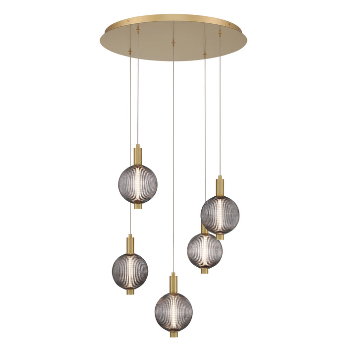 Eurofase 47208-018 Palmas 24" Gold LED Chandelier