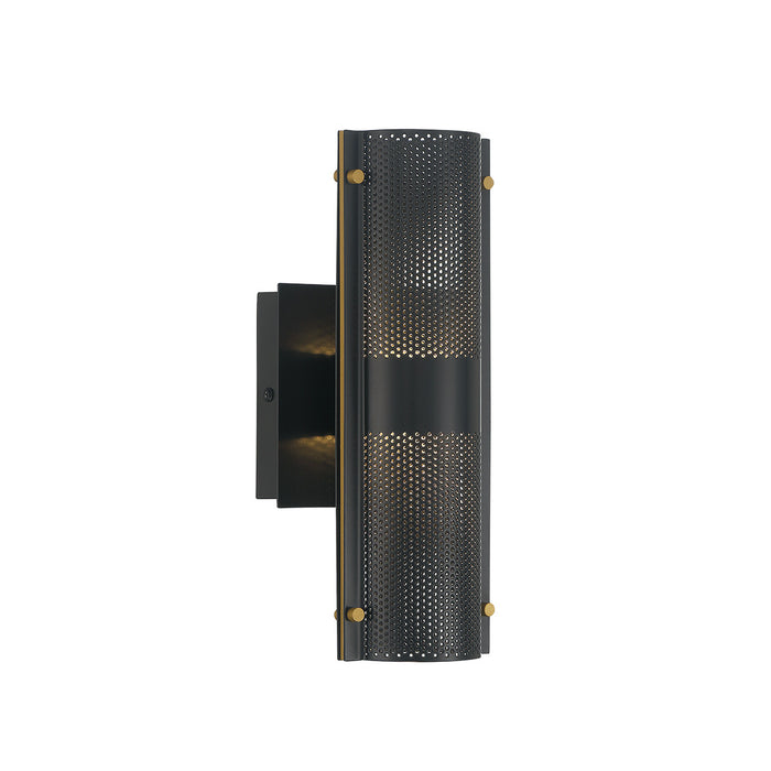 Eurofase 46460-011 Westcliffe 12" Gold-Black Mix LED Outdoor Wall Light