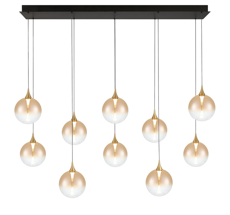 Eurofase 48932-035 Iissa 47" Gold LED Chandelier