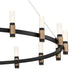 Eurofase 37043-018 Albany 32" Brass-Black Mix LED Chandelier