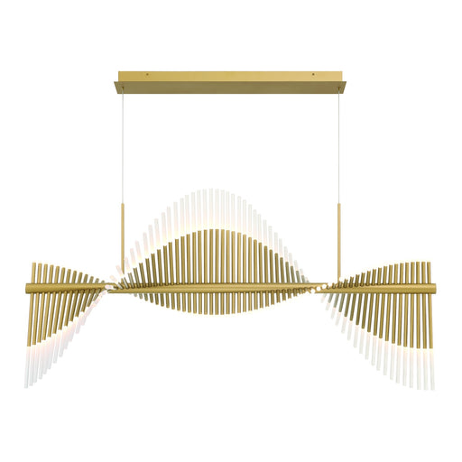 Eurofase 47126-015 Voltik 59" Matte Gold LED Chandelier