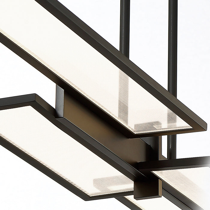 Eurofase 37062-019 Bayswater 46" Matte Black LED Chandelier
