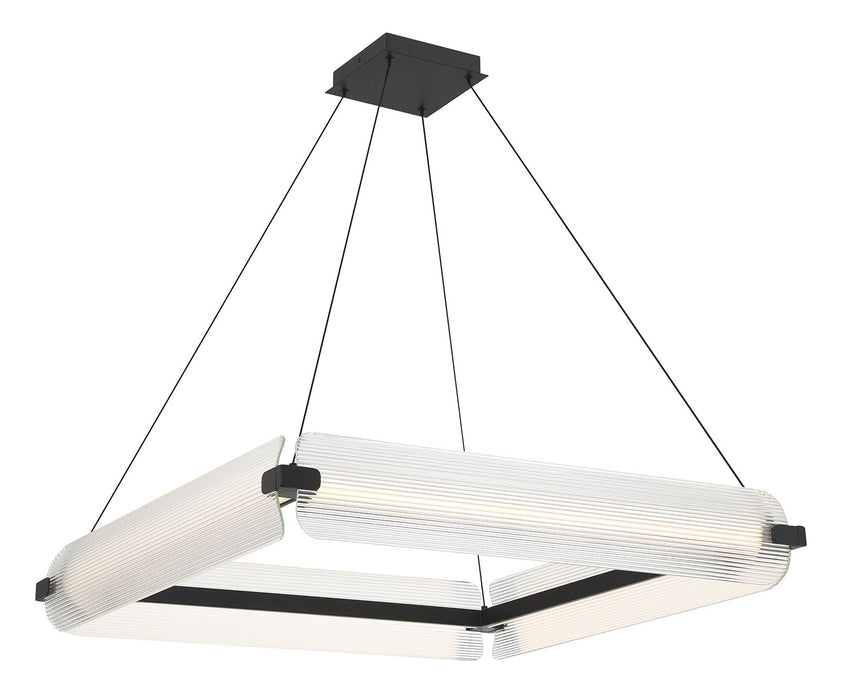 Eurofase 50052-028 Neoness 34" Matte Black LED Chandelier