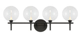 Eurofase 48918-015 Iissa 4-Light Matte Black LED Vanity Light