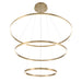 Eurofase 31474-038 Spunto 61" Brushed Gold LED Chandelier