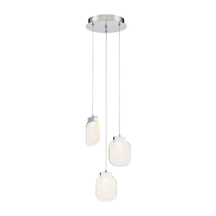 Eurofase 38042-020 Paget 10" Chrome LED Chandelier