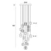 Eurofase 38259-023 Ferro 32" Matte Black LED Chandelier