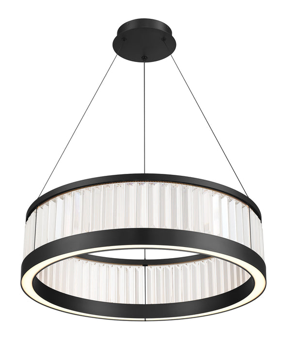 Eurofase 49352-023 Empra 30" Matte Black LED Chandelier