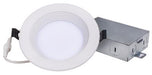 LED Recessed Downlight Topaz DLD4D-7CS 4” 7 Watt LED Slim Recessed Downlights Deep Regressed Baffle CCT Selectable Topaz
