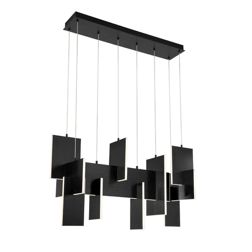 Eurofase 38044-021 Coburg 42" Anodized Black LED Chandelier