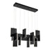 Eurofase 38044-021 Coburg 42" Anodized Black LED Chandelier
