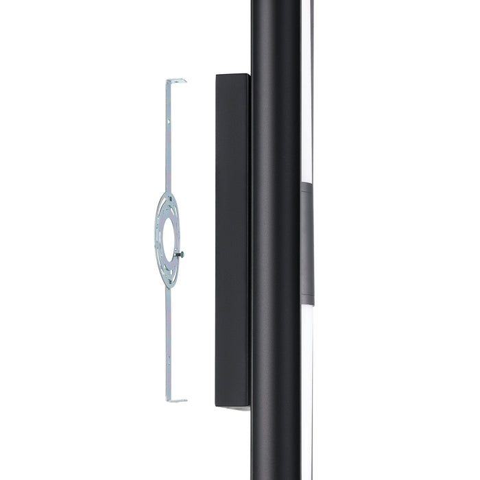 Vanity Light Thesis 207632A Colton 24 inch 2 light Textured Black 5CCT LED Vanity Light with Etched Opal Glass Shades THESIS