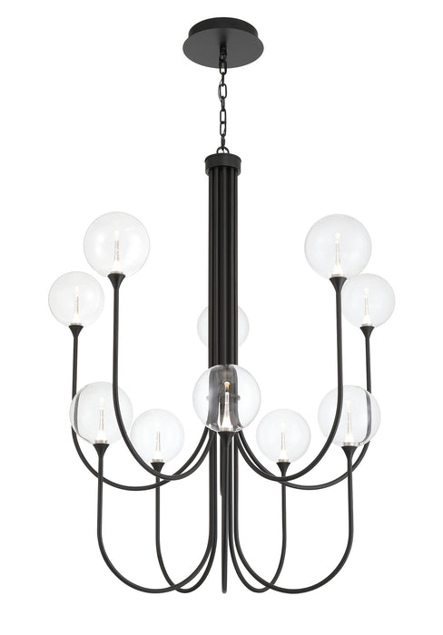 Eurofase 48926-010 Iissa 40" Matte Black LED Chandelier