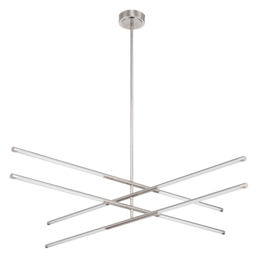 Chandelier Thesis 207286A Overture 48 inch 8 light Polished Nickel 5CCT LED Chandelier THESIS