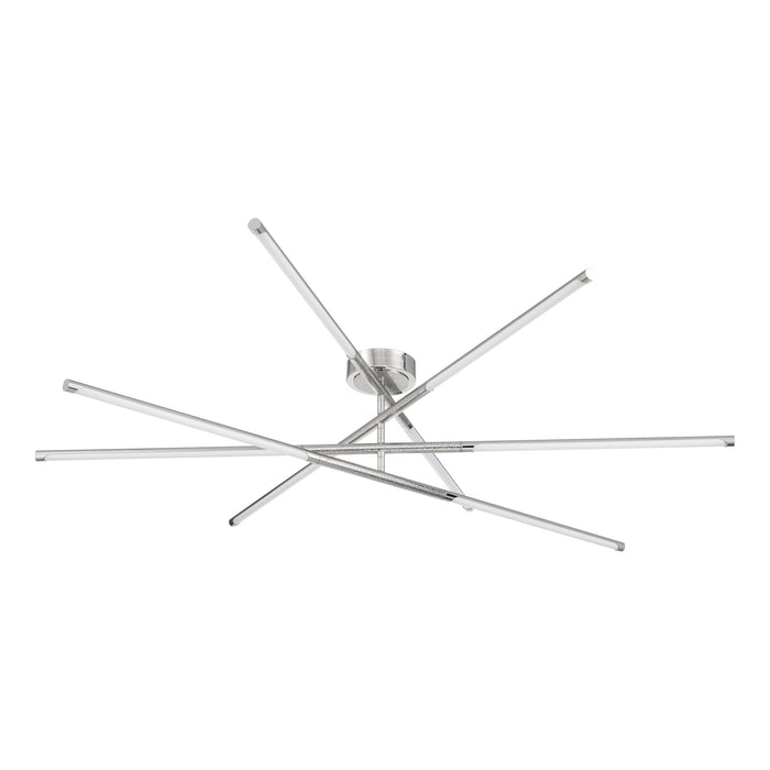 Chandelier Thesis 207286A Overture 48 inch 8 light Polished Nickel 5CCT LED Chandelier THESIS