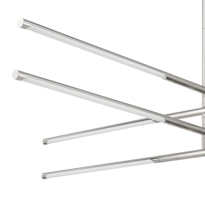 Chandelier Thesis 207286A Overture 48 inch 8 light Polished Nickel 5CCT LED Chandelier THESIS