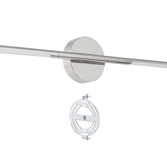 Vanity Light Thesis 207292A Overture 32 inch 2 light Polished Nickel 5CCT LED Vanity Light THESIS