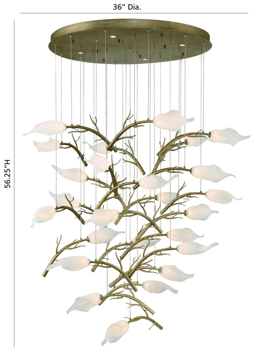 Eurofase 47226-012 Matera 56" Antique Gold LED Chandelier