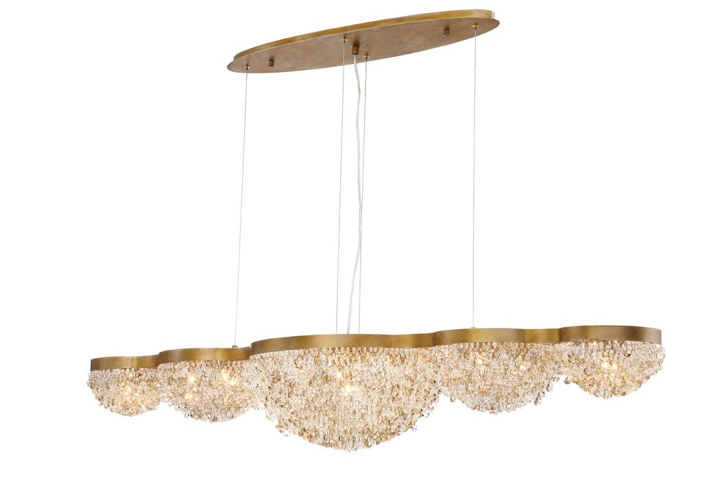 Eurofase 31831-017 Mondo 10" Gold Chandelier