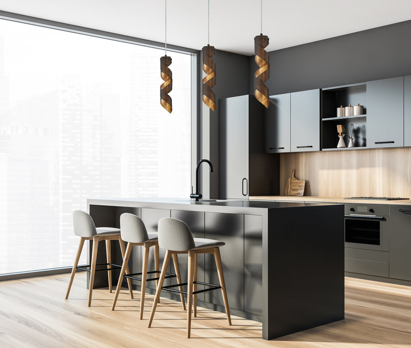 Eurofase 30084-018 Banderia 17" Bronze-Gold Mix LED Pendant Light