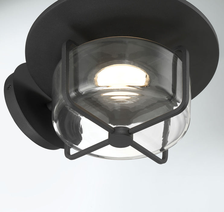 Eurofase 49907-018 Florin 7" Sand Black LED Outdoor Wall Light