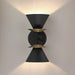 Wall Sconce Thesis 207319A Tremolo 12 inch 2 light Textured Black and Champagne Gold Wall Sconce THESIS