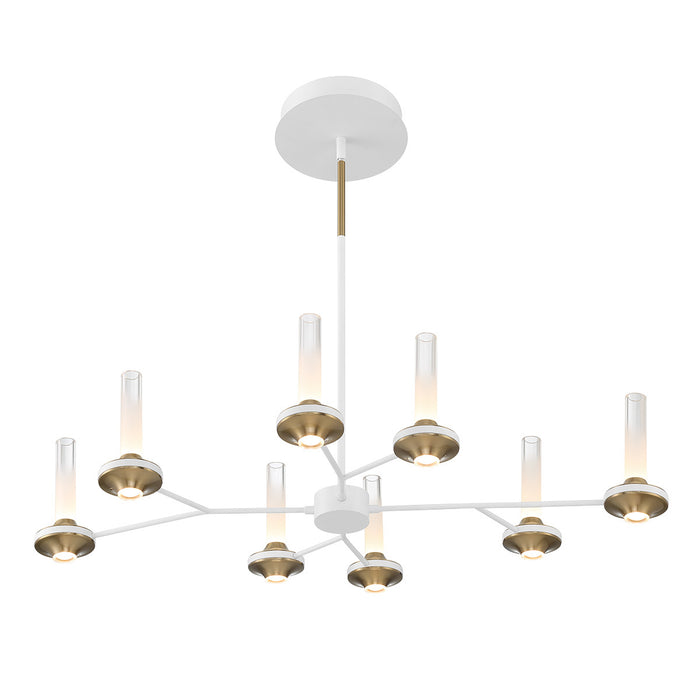 Eurofase 45714-023 Torcia 36" Matte White LED Chandelier