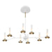 Eurofase 45714-023 Torcia 36" Matte White LED Chandelier