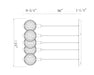 Eurofase 47208-018 Palmas 24" Gold LED Chandelier