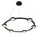 Eurofase 39308-016 Circolo 36" Matte Black LED Chandelier