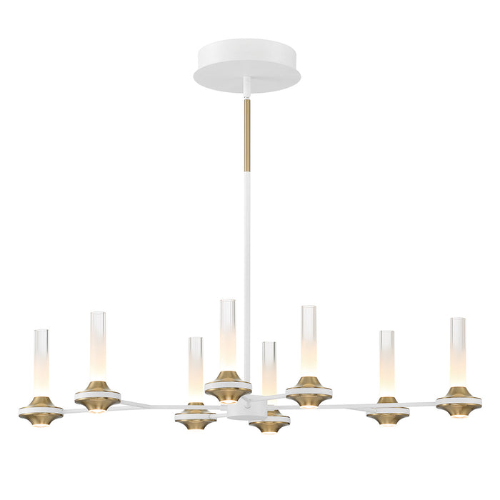 Eurofase 45714-023 Torcia 36" Matte White LED Chandelier