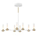 Eurofase 45714-023 Torcia 36" Matte White LED Chandelier
