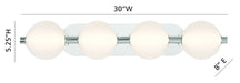 Eurofase 47194-021 Palmas 30" Polished Nickel LED Vanity Light