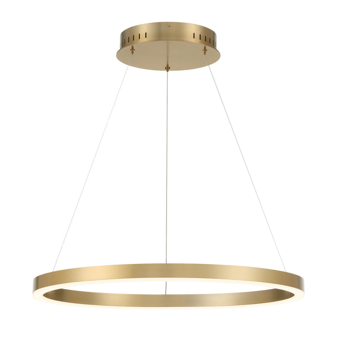 Eurofase 31471-035 Spunto 28" Brushed Gold LED Chandelier