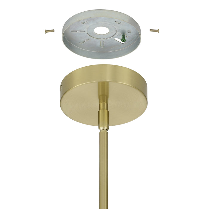 Pendant Light Thesis 207302A Manhattan 1 inch 1 light Brushed Gold LED Pendant Light THESIS