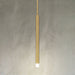 Pendant Light Thesis 207302A Manhattan 1 inch 1 light Brushed Gold LED Pendant Light THESIS