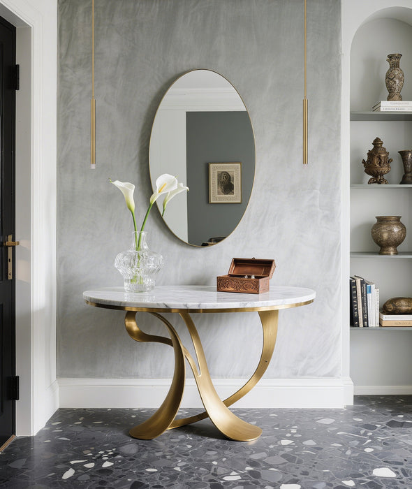 Pendant Light Thesis 207302A Manhattan 1 inch 1 light Brushed Gold LED Pendant Light THESIS