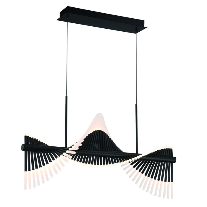 Eurofase 47125-025 Voltik 40" Matte Black LED Chandelier