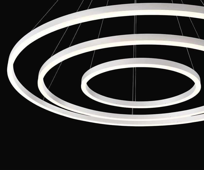 Eurofase 31474-016 Spunto 61" Brushed Silver LED Chandelier