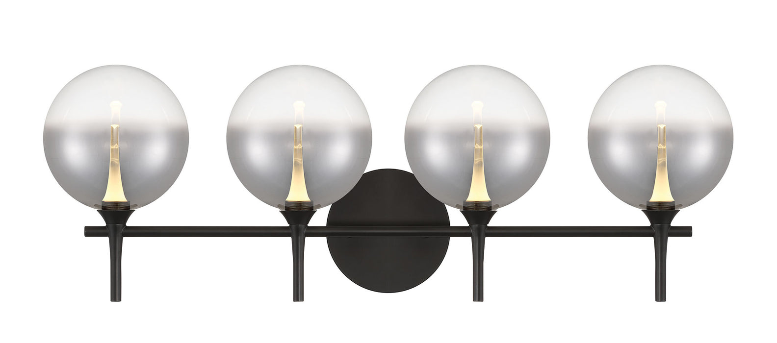 Eurofase 48918-022 Iissa 4-Light Matte Black LED Vanity Light