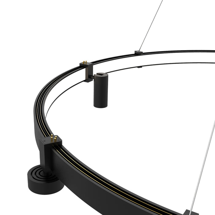 Eurofase 38136-016 Mucci 60" Matte Black LED Chandelier