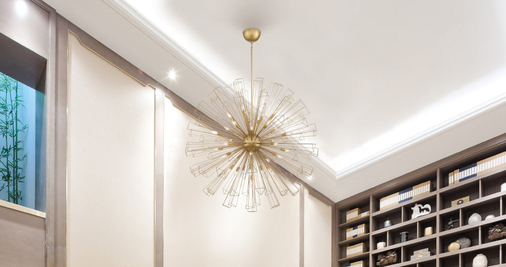 Eurofase 43865-025 Dendelio 54" Matte Gold Chandelier