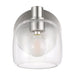 Vanity Light Thesis 207001A Valentina 5 inch 1 light Brushed Nickel Vanity Light with Clear Glass Shade THESIS